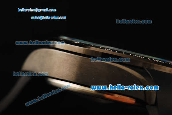 Tag Heuer Grand Carrera Calibre 36 Chronograph Quartz Movement PVD Case with Black Rubber Strap - Click Image to Close